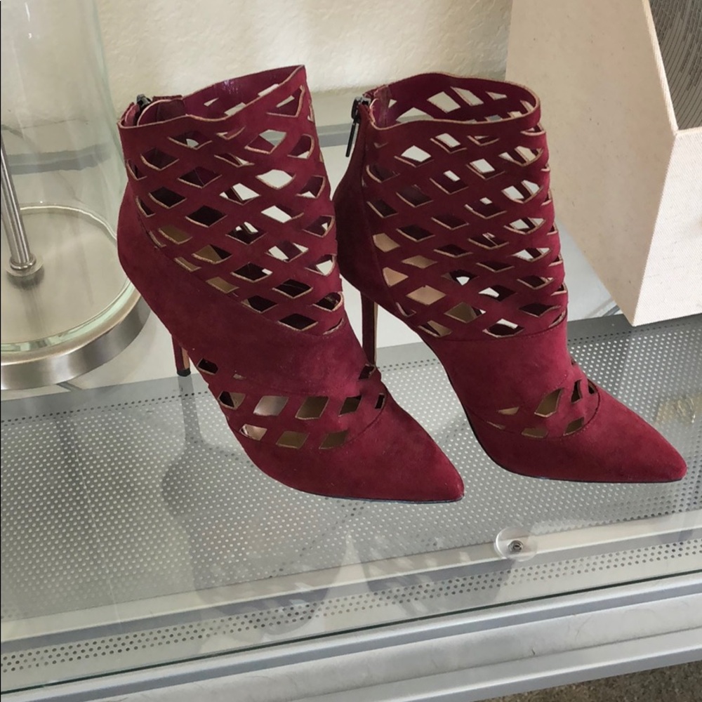 Plum booties